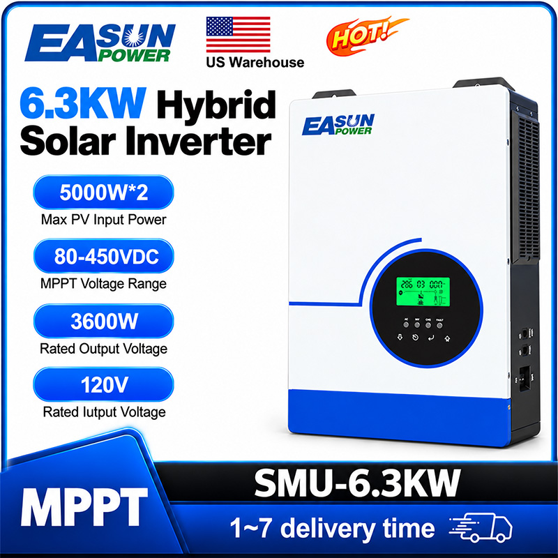 Grid Tie Inverter Limiter 2000W - EASUN POWER 6300W Hybrid Solar Inverter