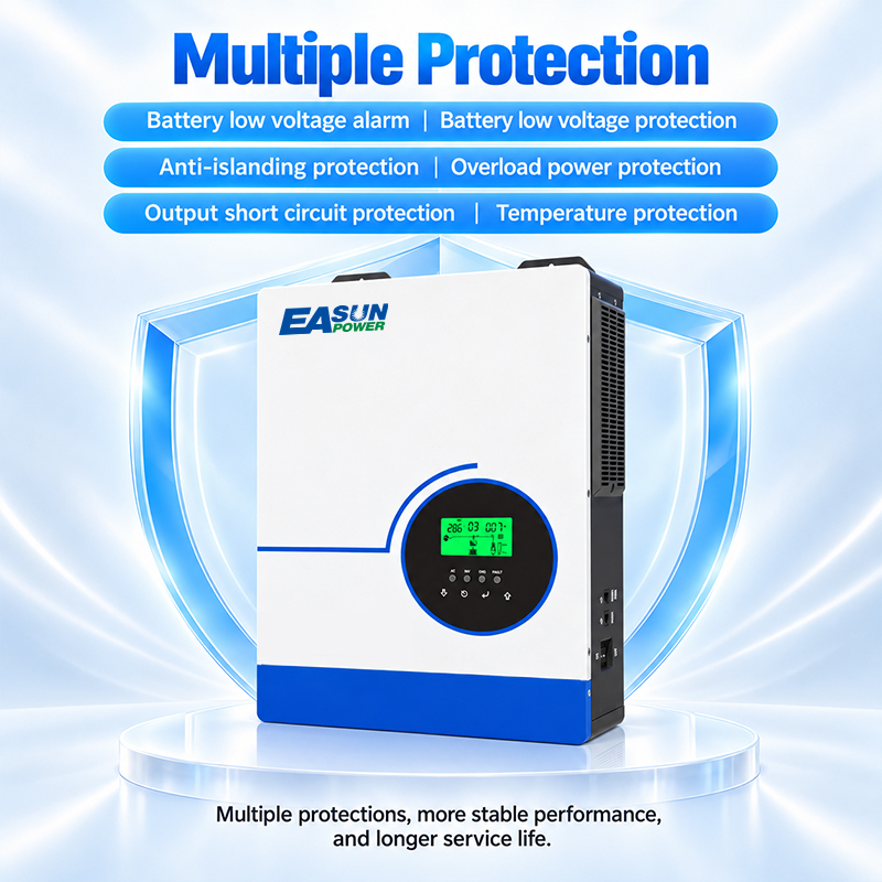 EASUN POWER 6.3KW Hybrid Solar - đánh giá và giá Grid Tie Inverter Limiter 2000W